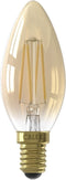 Calex Filament LED Lamp - E14 - B35 Lichtbron Goud - 3.5W - Dimbaar