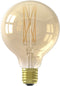 Calex Filament LED Lamp - G95 Vintage Lichtbron - E27 - Goud - Warm Wit Licht - Dimbaar