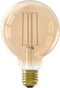 Calex Filament LED Lamp - G95 Vintage Lichtbron - E27 - Goud - Warm Wit Licht - Dimbaar