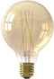 Calex Filament LED Lamp - G95 Vintage Lichtbron - E27 - Goud - Warm Wit Licht - Dimbaar