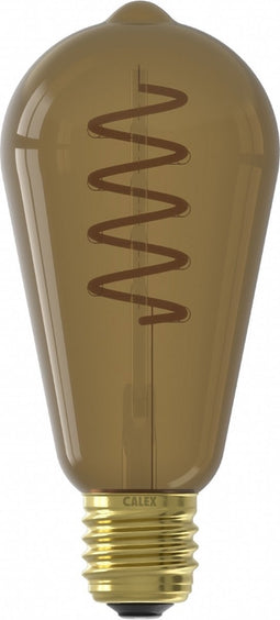 Calex LED Filament Lamp - ST64 - E27 - Lichtbron Natural - Dimbaar - Warm Wit licht - 4W