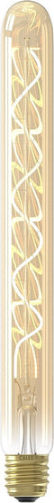 Calex LED Spiraal Filament Buis Lamp - E27 - T32 Lichtbron Goud - 3.8W - Dimbaar