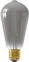 Calex Slimme Lamp - Wifi LED Filament Verlichting - E27 - Rustiek Smart Bulb Titanium - Dimbaar - Warm Wit licht - 7W