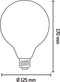 Calex Slimme Lamp - Wifi LED Filament Verlichting - Globe 12,5cm - E27 - Smart Lichtbron Goud - Dimbaar - Warm Wit licht - 7W