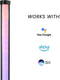 Calex Slimme LED Vloerlamp - Wifi Hoeklamp Staande Lamp - Sfeerverlichting Dimbaar RGB en Wit Licht - App en afstandsbediening