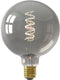Calex Spiraal Filament LED Lamp - E27 - G125 Lichtbron Titanium - 4W - Dimbaar