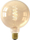 Calex Spiraal Filament LED Lamp - G125 Vintage Lichtbron - E27 - Goud - Warm Wit Licht - Dimbaar