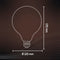 Calex Spiraal Filament LED Lamp - G125 Vintage Lichtbron - E27 - Goud - Warm Wit Licht - Dimbaar
