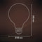 Calex Spiraal Filament LED Lamp - G95 Vintage Lichtbron - E27 - Goud - Warm Wit Licht - Dimbaar