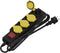 Calex Stekkerdoos voor buiten - Contactdoos Outdoor - 1.4 meter - 4-voudig - Waterdicht