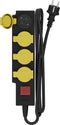 Calex Stekkerdoos voor buiten - Contactdoos Outdoor - 1.4 meter - 4-voudig - Waterdicht