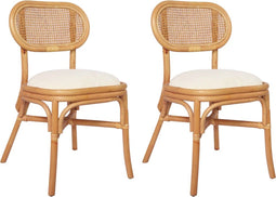 vidaXL - Eetkamerstoelen - 2 - st - linnen