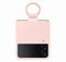 Samsung Galaxy Z Flip4 - Silicone Ring Cover - Krasbestendig - Roze