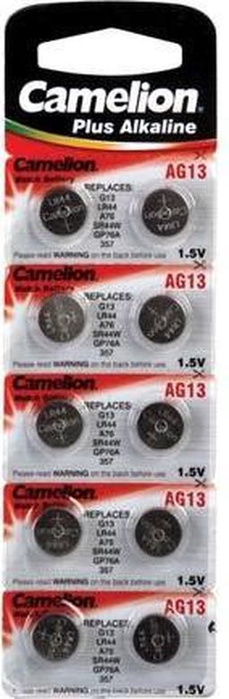 Camelion Knoopcel batterij - AG13/ LR44 blister - 10 stuks