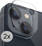 Camera lens protector geschikt voor Iphone 15 / 15 plus 2 stuks - Tempered Glass Screenprotector - beschermglas voor camera