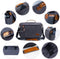 cameratas, fototas SLR/DSLR/SLR camera-schoudertas van waterbestendig canvas, 14/15,6 inch, grijs