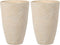 CAMIA - Bloempot set van 2 - Beige - 51 cm - Stenenmix