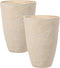 CAMIA - Bloempot set van 2 - Beige - 51 cm - Stenenmix