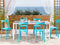 CAMOGLI - Tuinstoel set van 6 - Blauw - Synthetisch materiaal