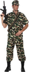 Camouflage Kostuum Soldaat voor mannen-Maat:M-L