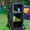 Camp Active Campingkast - Vouwkast - Meeneemhendel - 3 Lagen - Met Rits - Antraciet