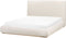 CAMPAGNE - Tweepersoonsbed met opbergruimte - Lichtbeige - 160 x 200 cm - Polyester