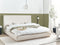 CAMPAGNE - Tweepersoonsbed met opbergruimte - Lichtbeige - 180 x 200 cm - Polyester