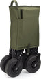 Campart Bolderkar HC-0915 - Bolderwagen met Luchtbanden - Extra stevig harmonicaframe - Inclusief bodemplaat - Opvouwbaar - Met gratis opbergtas - Groen