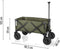 Campart Bolderkar HC-0915 - Bolderwagen met Luchtbanden - Extra stevig harmonicaframe - Inclusief bodemplaat - Opvouwbaar - Met gratis opbergtas - Groen