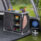 Campart Campingkeuken KI-0734 - Campingkast Groot - 4 verstelbare poten - Opvouwbaar en lichtgewicht - inclusief Opbergtas - Grijs