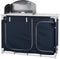 Campart Campingkeuken met Wasbak KI-0753 - Campingkast inclusief windscherm - 4 verstelbare poten - Lichtgewicht inclusief opbergtas - Blauw
