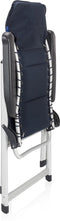 Campart Campingstoel CH-0592 - Opvouwbaar met hoofdsteun - 7 verstelbare standen - Lichtgewicht - Stoel Camping en Tuin - Blauw