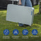 Campart Campingtafel TA-0875 - Picknicktafelset 4 personen - Picknick tafel inklapbaar en gemakkelijk mee te nemen - Weerbestendig - Wit