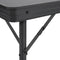 Campart Picknicktafel TA-0870 - Campingtafel 4 personen - Picknick tafel set - Twee losse banken - Opvouwbaar en gemakkelijk mee te nemen - Zwart
