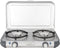 Campingaz Camping Kitchen 2 CV PZ Camping kooktoestel - 2 pits camping gas kooktoestel - 2x 2000 Watt - Piezo ontsteking - werkt op Campingaz CV470+ gascartouche - lichtgewicht camping kooktoestel 2 pits - voor 2 pannen van 24 cm - zilvergrijs