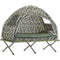 Campingbed OGS32-TN Verhoogd met dak - SoBuy - Opvouwbaar 4in1 - Max. belasting 114 kg - Camouflage