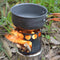 Campingkooktoestel, houtkachel, draagbaar, roestvrij staal, hobo-kooktoestel met opbergzak, voor barbecue, camping, picknick, wandelen