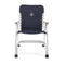 Campingstoel Campart CH-0623 – Stoel opvouwbaar - Aluminium bootstoel met houten armleuning - Lichtgewicht - Extra breed zitvlak - Blauw