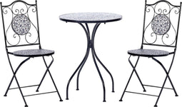 CAMPRENA - Balkonset - Zwart - Metaal