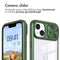 Camslider Backcover voor de iPhone 14 - Donkergroen
