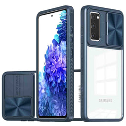 Camslider Backcover voor de Samsung Galaxy S20 FE - Donkerblauw