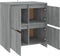 vidaXL - Dressoir - 70x41x75 - cm - bewerkt - hout - grijs - sonoma - eikenkleurig