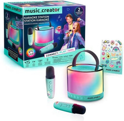 Canal Toys - Music Creator - Mini Karaoke Station - Verlichte speaker met 2 draadloze microfoons - INF 044