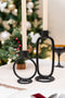 Candle Holder 24 cm Zwart