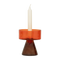 Candle holder Cody Flame Red / Recycled glass