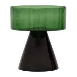 Candle holder Cody Watercress Green / Recycled glass