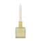 Candle holder Cubico Pale Green Green / Recycled glass
