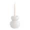 Candle holder Due Sorelle, C White / Ceramic