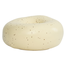 Candle holder Elaine French Vanilla Yellow / Ceramic