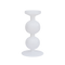 Candle holder recycled glass Bulb, 25cm White / Recycled glass